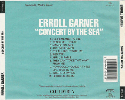 Erroll Garner - Concert By The Sea (CD) 70649 Compact Disc Goede Staat