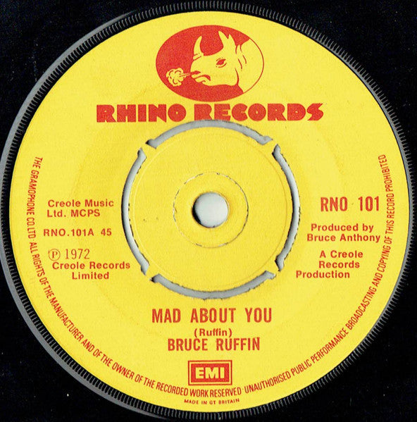 Bruce Ruffin - Mad About You 41413 Vinyl Singles Vinyl Goed / Hoes Goed
