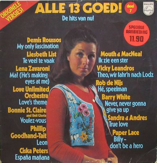 Various - Alle 13 Goed! Deel 7 (LP) Vinyl LP Vinyl Goed / Hoes Goed