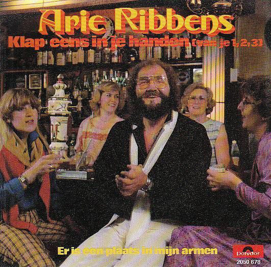 Arie Ribbens - Klap Eens In Je Handen Vinyl Singles Vinyl Zeer Goed / Hoesje Goed "VINYLSINGLES.NL"