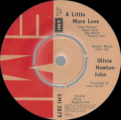 Olivia Newton-John - A Little More Love 40491 Vinyl Singles Vinyl Goed / Hoes Goed