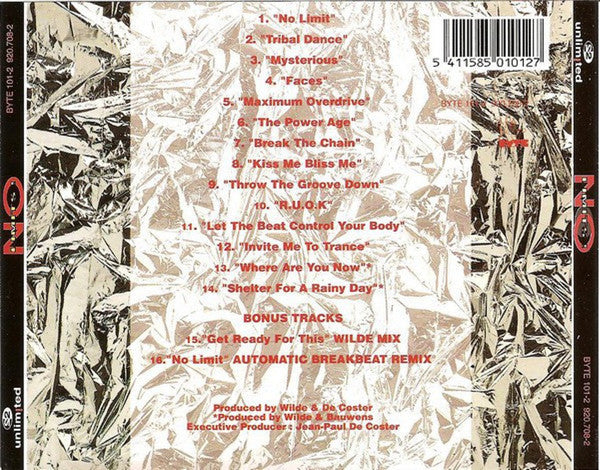 2 Unlimited - No Limits! (CD) 70817 Compact Disc Goede Staat