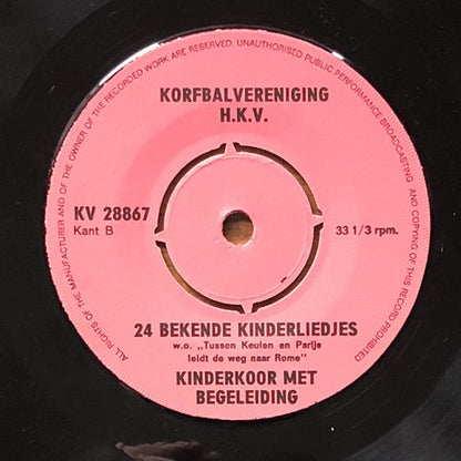 Kinderkoor Met Begeleiding - 24 Bekende Kinderliedjes 25619 Vinyl Singles Vinyl Goed / Hoes Goed