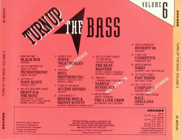 Various - Turn Up The Bass Volume 6 (CD) 70513 Compact Disc Goede Staat