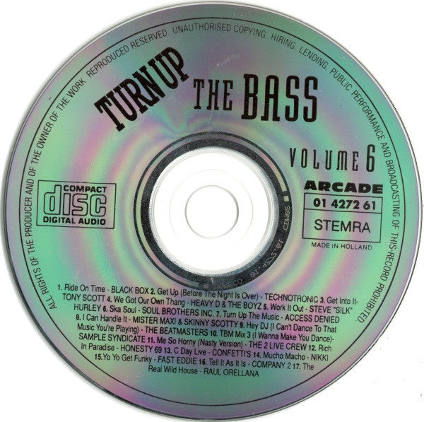 Various - Turn Up The Bass Volume 6 (CD) 70513 Compact Disc Goede Staat