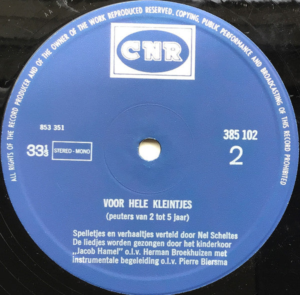 Jacob Hamel - Voor Hele Kleintjes (LP) 40945 Vinyl LP JUKEBOXSINGLES.NL   