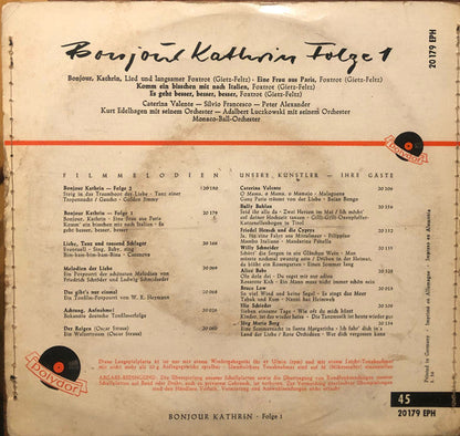 Caterina Und Silvio - Bonjour Kathrin Folge 1 42585 Vinyl Singles EP Vinyl Zeer Goed / Hoesje Goed "VINYLSINGLES.NL"