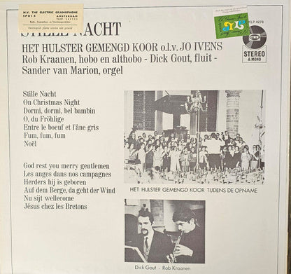 Hulster Gemengd Koor O.L.V. Jo Ivens, Rob Kraanen, Dick Gout, Sander van Marion - Stille Nacht (LP) Vinyl LP Vinyl Zeer Goed / Hoesje Goed "VINYLSINGLES.NL"