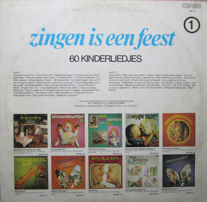 Kinderkoor Jacob Hamel - Zingen Is Een Feest 1 - 60 Kinderliedjes (LP) 51837 Vinyl LP Vinyl Goed / Hoes Zie Foto