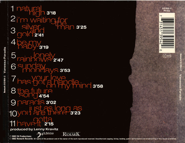 Vanessa Paradis - Vanessa Paradis (CD) 70748 Compact Disc Goede Staat