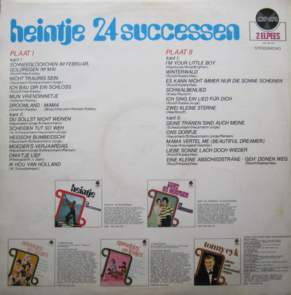 Heintje - 24 Successen (LP) (B-Keus) Vinyl LP Dubbel Vinyl (G) <br> Hoes (F) "VINYLSINGLES.NL"