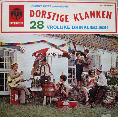 Various - Johnny Hoes Presenteert: Dorstige Klanken - 28 Vrolijke Drinkliedjes! (LP) Vinyl LP Vinyl (VG) <br> Hoes (G+)