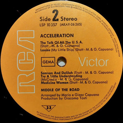Middle Of The Road - Acceleration (LP) 49775