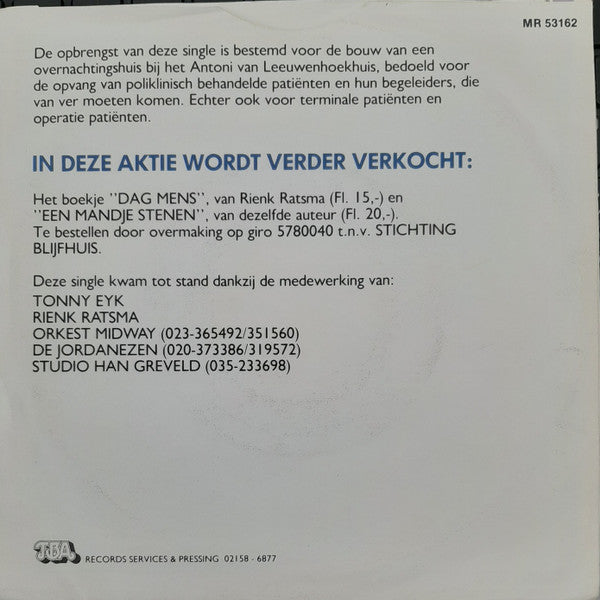 Jordanezen - Aktieplaat Stichting Blijf Thuis 40878 Vinyl Singles Vinyl Goed / Hoes Goed