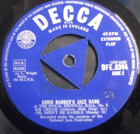 Chris Barber's Jazz Band – In der Royal Festival Hall Nr. 2 (EP) 19435