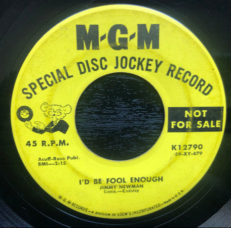 Jimmy C. Newman - I'd Be Fool Enough 42560 vinylsingle Vinyl Goed / Hoes Generic