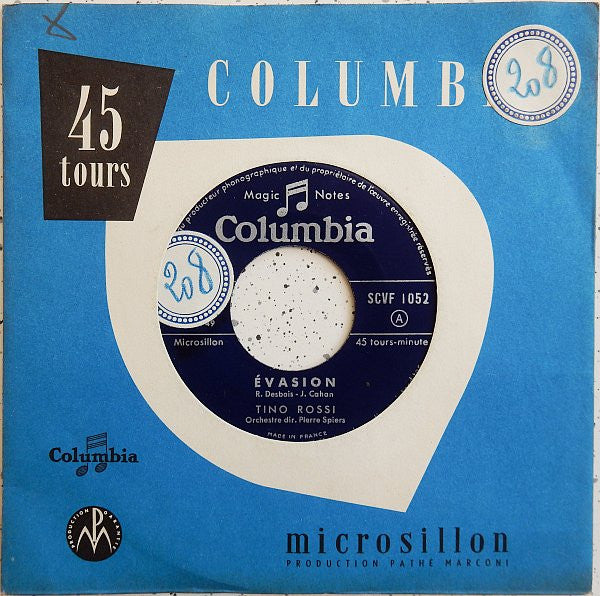 Tino Rossi - Évasion 40905 Vinyl Singles Vinyl Goed / Hoes Goed