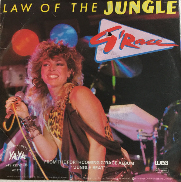 G'Race - Law Of The Jungle 12668 Vinyl Singles Vinyl Zeer Goed / Hoesje Goed "VINYLSINGLES.NL"