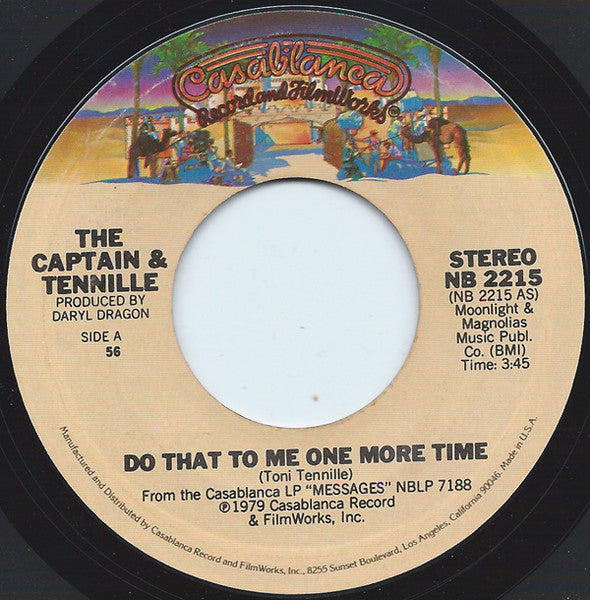 Captain And Tennille - Do That To Me One More Time 39673 Vinyl Singles Vinyl Zeer Goed / Hoesje Generic "VINYLSINGLES.NL"