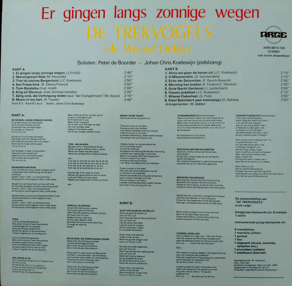 Trekvogels - Er Gingen Langs Zonnige Wegen (LP) 48307 Vinyl LP JUKEBOXSINGLES.NL   