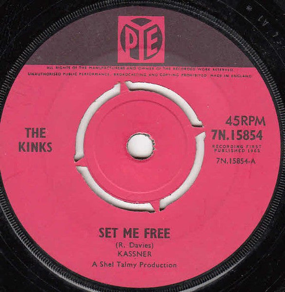 Kinks - Set Me Free 41861 Vinyl Singles Vinyl Goed / Hoes Generic