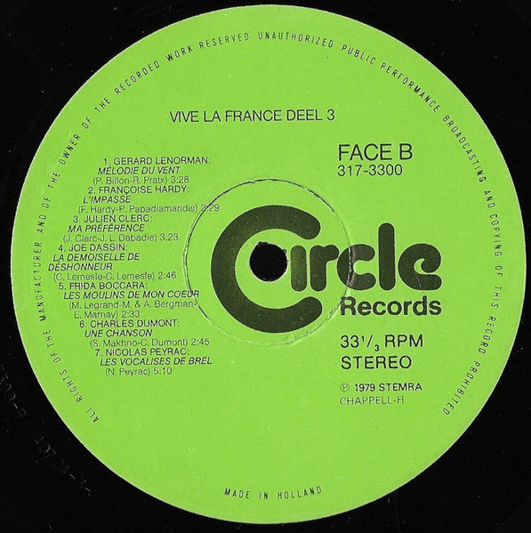 Various - Vive La France 3 - Grote Franse Successen (LP)