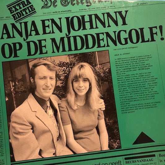 Anja & Johnny - Op De Middengolf (LP) 52095 Vinyl LP Vinyl Goed / Hoes Goed
