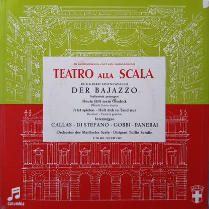 Ruggiero Leoncavallo – Maria Callas, Giuseppe di Stefano – Der Bajazzo 16993