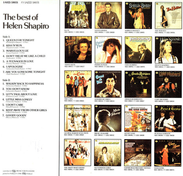 Helen Shapiro - The Best Of (LP) 42569 Vinyl LP JUKEBOXSINGLES.NL   