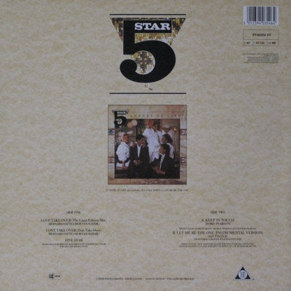 Five Star - Love Take Over (Maxi-Single) 51834 Maxi-Singles Vinyl Goed / Hoes Zie Foto