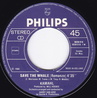 Kamahl - Save The Whale Vinyl Singles Vinyl Goed / Hoes Goed