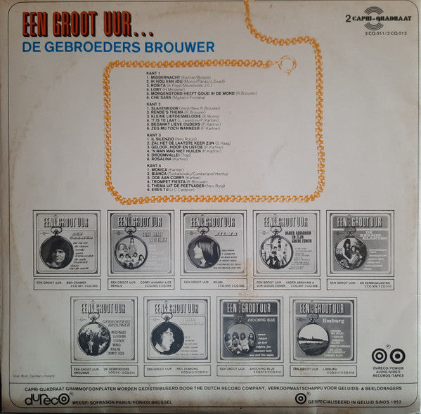 Gebroeders Brouwer - Een Groot Uur... (LP) Vinyl LP Dubbel Vinyl Zeer Goed / Hoes Goed "VINYLSINGLES.NL"