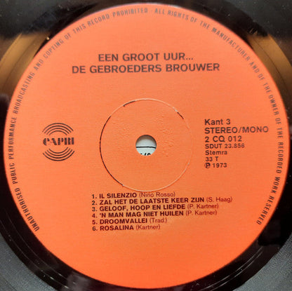 Gebroeders Brouwer - Een Groot Uur... (LP) Vinyl LP Dubbel Vinyl Zeer Goed / Hoes Goed "VINYLSINGLES.NL"