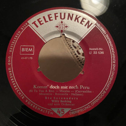 Serenaders, Willy Berking Und Sein Orchester - Trini 05076 Vinyl Singles Vinyl Goed / Hoes Goed