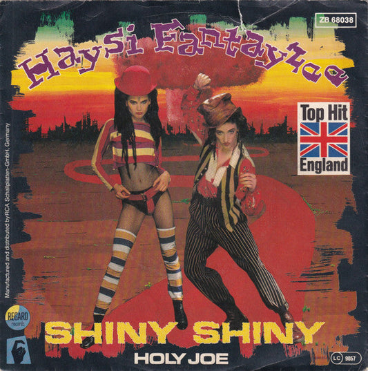 Haysi Fantayzee - Shiny Shiny Vinyl Singles Vinyl Zeer Goed / Hoesje Goed "VINYLSINGLES.NL"