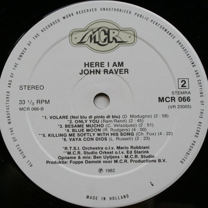 John Raver – Here I Am (LP) 41366