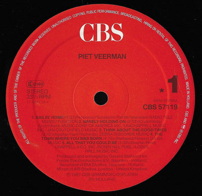 Piet Veerman - Piet Veerman (LP) 52159 Vinyl LP Vinyl Goed / Hoes Goed