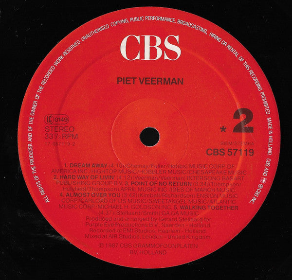 Piet Veerman - Piet Veerman (LP) 52159 Vinyl LP Vinyl Goed / Hoes Goed