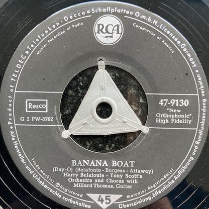 Harry Belafonte - Banana Boat Vinyl Singles Vinyl Zeer Goed / Hoesje Generic "VINYLSINGLES.NL"
