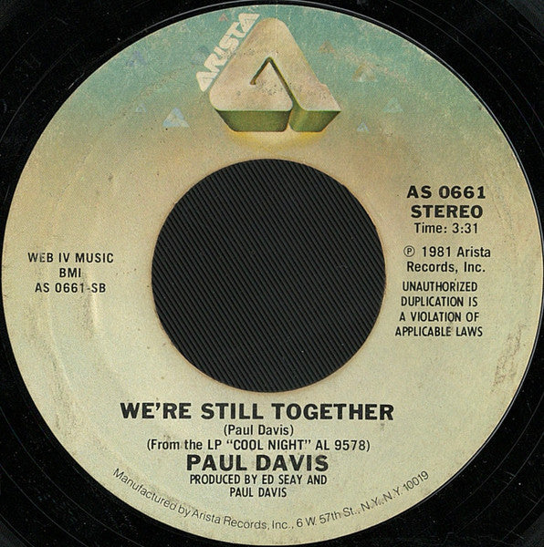 Paul Davis - '65 Love Affair 41609 Vinyl Singles Vinyl Goed / Hoes Generic