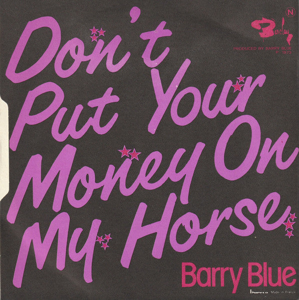 Barry Blue - Do You Wanna Dance 17495 Vinyl Singles Vinyl Goed / Hoes Goed