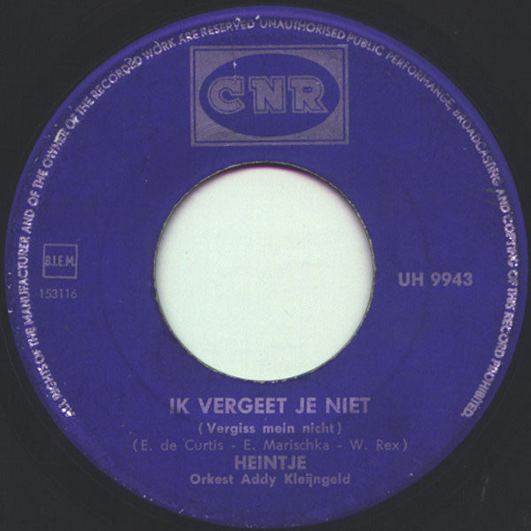 Heintje - Mama Vinyl Singles Vinyl Zeer Goed / Hoesje Generic "VINYLSINGLES.NL"
