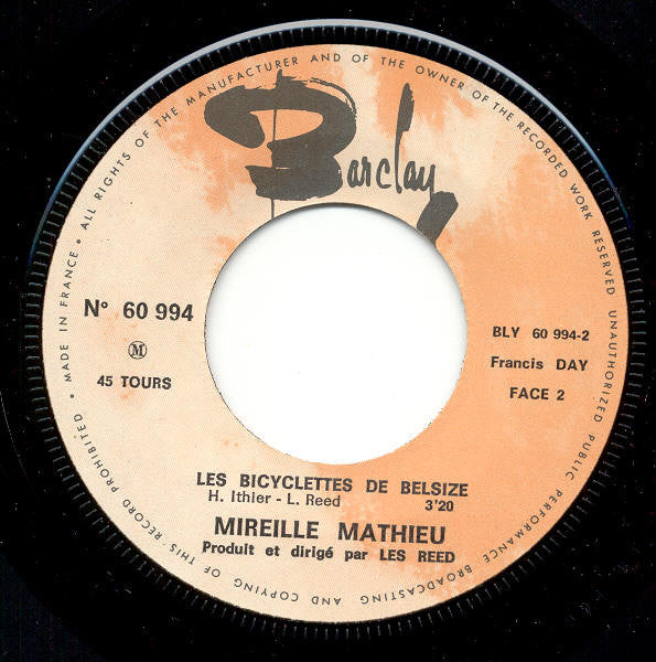 Mireille Mathieu - Ensemble 07888 Vinyl Singles Vinyl Goed / Hoes Goed