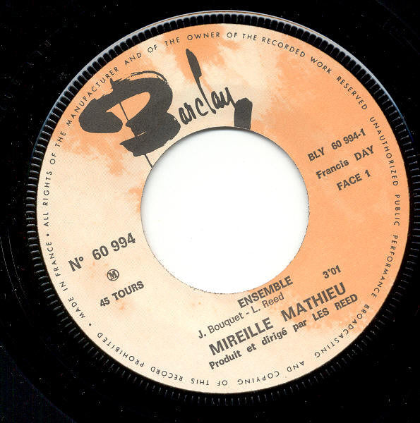 Mireille Mathieu - Ensemble 07888 Vinyl Singles Vinyl Goed / Hoes Goed