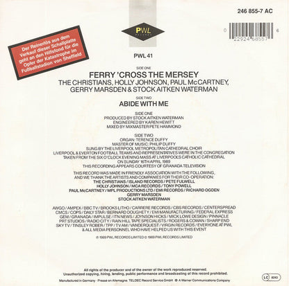 Christians - Ferry 'Cross The Mersey Vinyl Singles Vinyl Zeer Goed / Hoesje Goed "VINYLSINGLES.NL"
