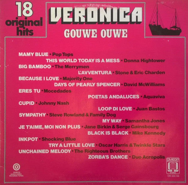 Various - Veronica - Gouwe Ouwe - 18 Original Hits (LP) 51988 Vinyl LP Vinyl Goed / Hoes Goed