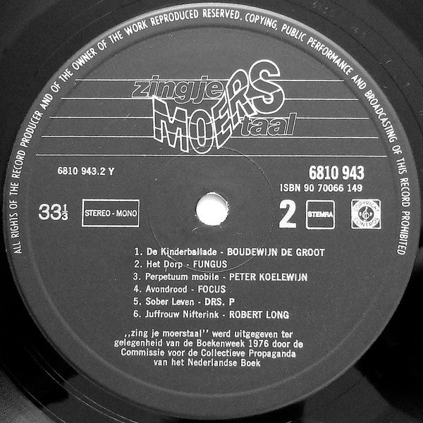 Various - Zing In Je Moerstaal (LP) 41334 Vinyl LP JUKEBOXSINGLES.NL   