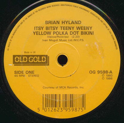 Brian Hyland - Itsy Bitsy Teeny Weeny Yellow Polka Dot Bikini