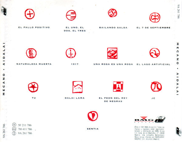 Mecano - Aidalai (CD) 70814 Compact Disc Goede Staat