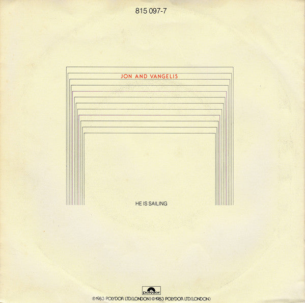 Jon And Vangelis - He Is Sailing 05440 Vinyl Singles EP Vinyl Goed / Hoes Goed